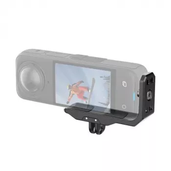 PULUZ Adapter Mount Bracket Horizontal Vertical mit 1/4 Zoll Schraube und GoPro-System für Insta360 X4 / Insta360 X5 / PU982B