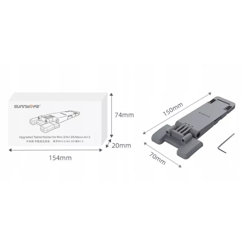 SUNNYLIFE Tablet-Halterung für DJI Mavic Mini 2 / Air 2 / Air 2S - Grau
