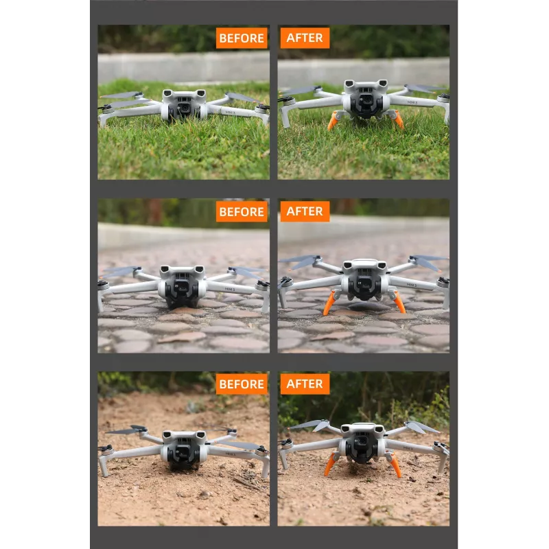 SUNNYLIFE Fahrwerksverlängerung für DJI Mini 3 / Mini 3 Pro - Grau (MM3-LG551-GY)