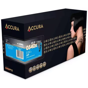 ACCURA HP No 203X (CF540X) Toner Ersatz Schwarz Hohe Ergiebigkeit Kompatible Laserkartusche