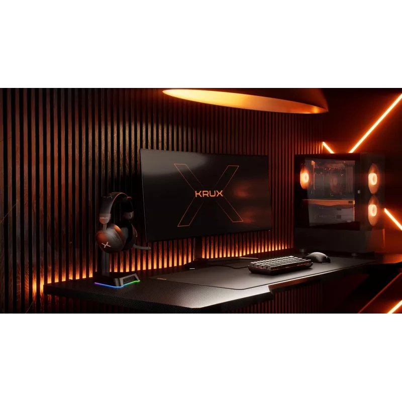 KRUX Rivt Headset-Ständer mit RGB-Beleuchtung, schwarz (KRXG003)