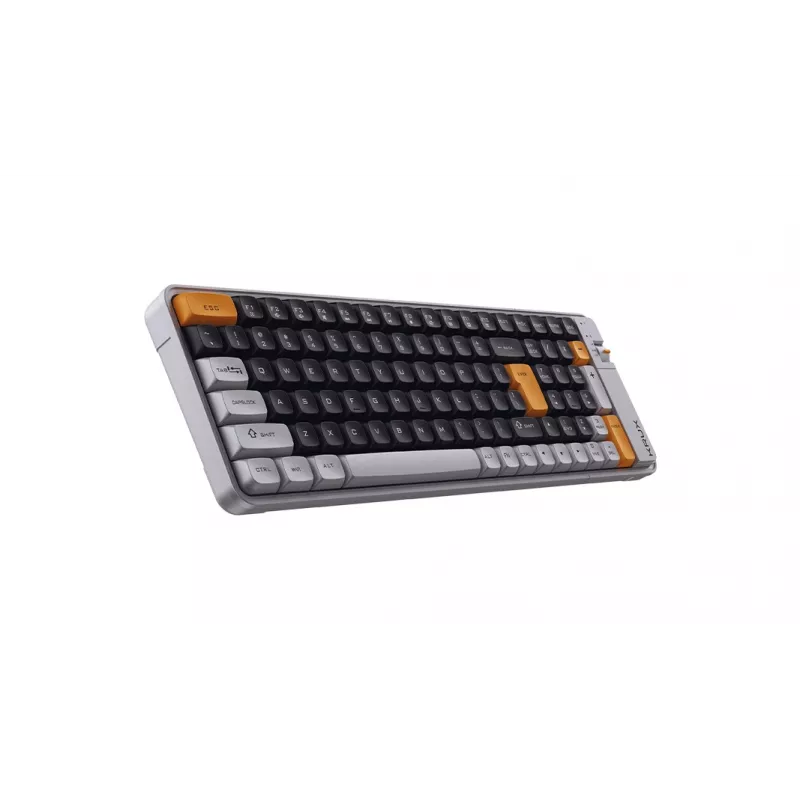 KRUX Zyro 96% Mechanische Tastatur Gateron Yellow PRO RGB Tri-Mode Schwarz