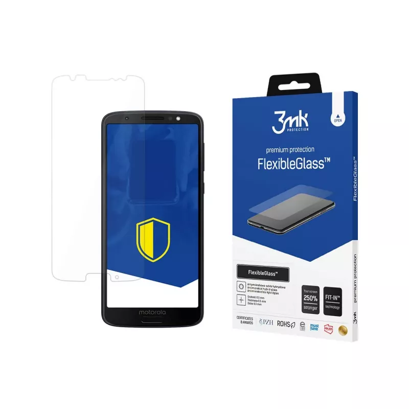 3MK FlexibleGlass Hybrid Glass Screen Protector für Motorola Moto G6
