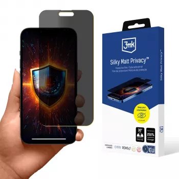 3MK Silky Matt Privacy Screen Protector für Apple iPhone 15 Pro Max