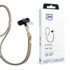 3mk EasyClip Elite Handy-Umhängeband, Nylon/Zinklegierung, Taupe (Gold)