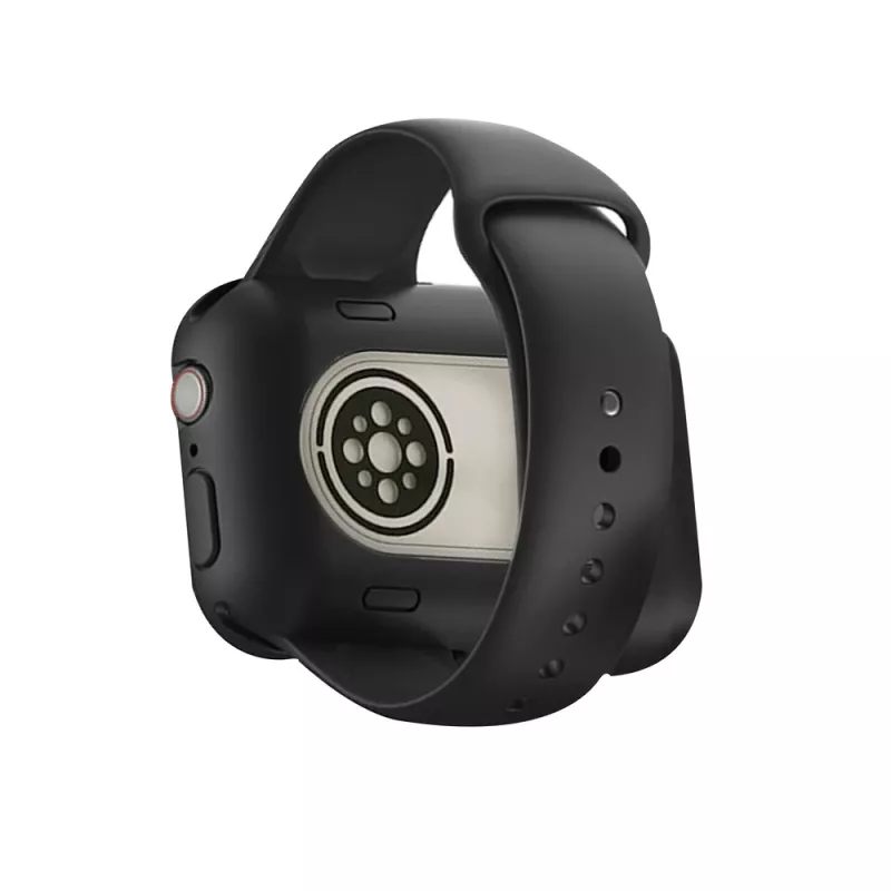 3mk Endurance Powerbank Case für Apple Watch 44 mm/45 mm 2,5 W 1200 mAh USB-C Schwarz