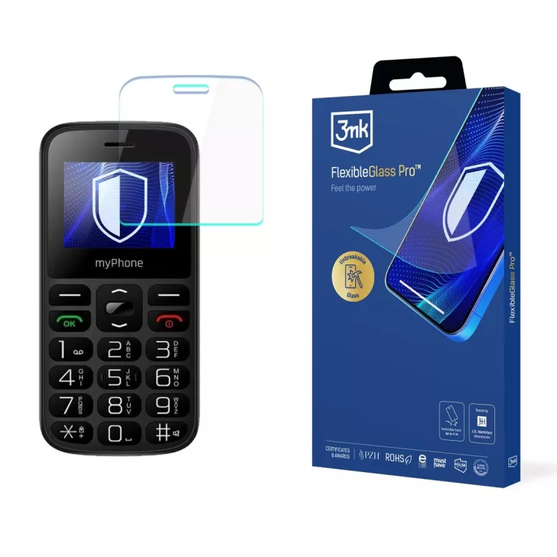 MyPhone Halo A - 3mk FlexibleGlass Pro Hybrid Glass Screen Protector (Transparent)