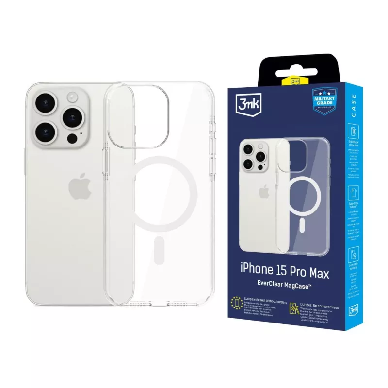 Apple iPhone 15 Pro Max - 3mk EverClear MagCase