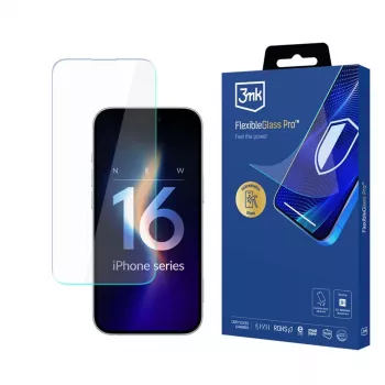 3MK FlexibleGlass Pro Hybrid Glass Screen Protector für Apple iPhone 16 Pro