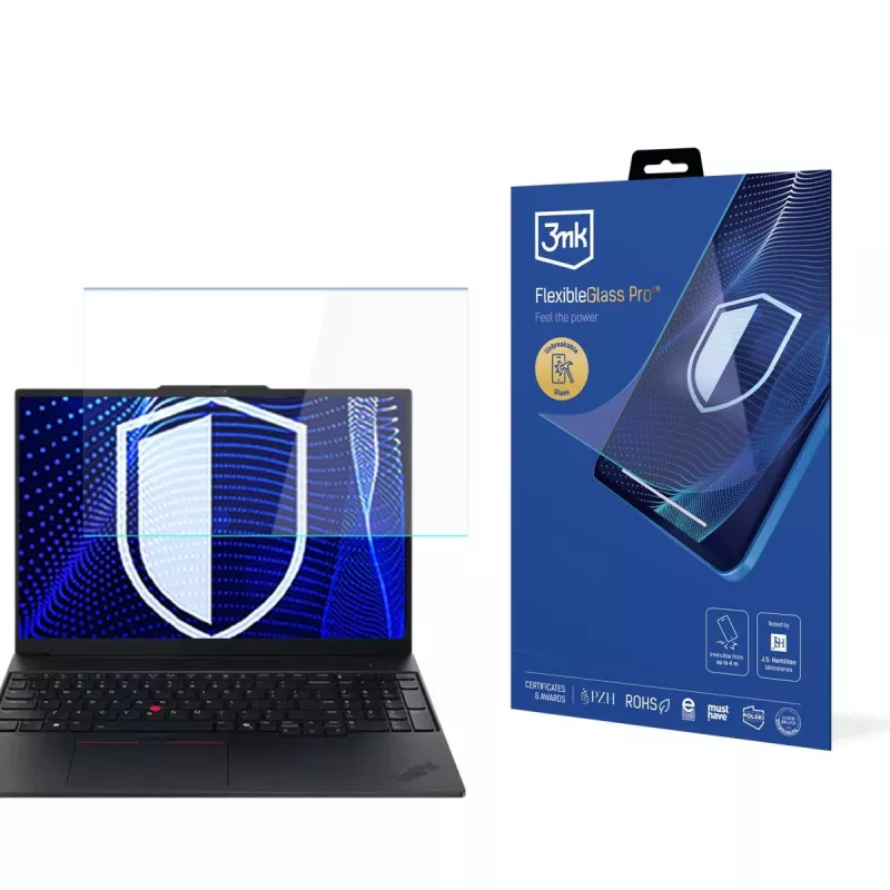 3MK PROTECTION FlexibleGlass Pro Hybrid Glass Screen Protector für Lenovo ThinkPad E14 Gen 5/6/7 (14 Zoll)