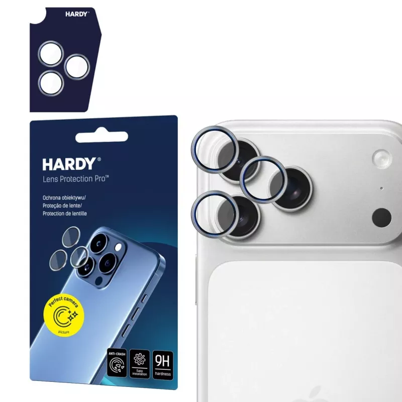 3MK HARDY Lens Protection für Apple iPhone 17 Pro / 17 Pro Max - Titanium Gray