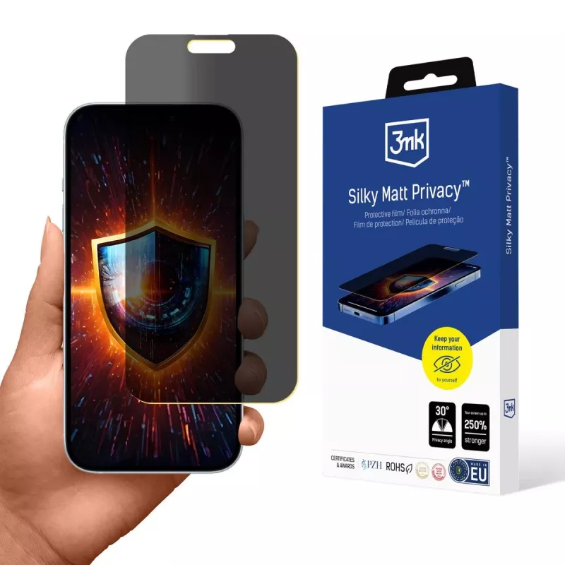 3MK Silky Matt Privacy Screen Protector für Apple iPhone 17 Air
