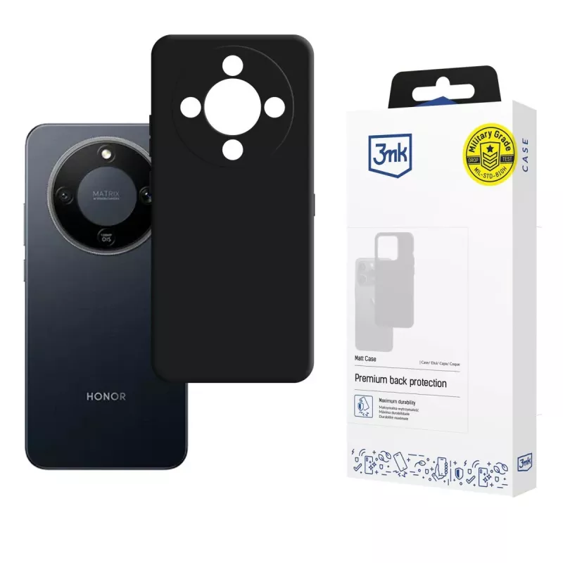 3mk Matt Case für Honor Magic 8 Lite - Schwarz