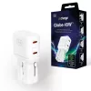 3mk incharge® Globe 45W™ 2C PD QC4+ PPS SCP AFC US/EU/AUS/UK White