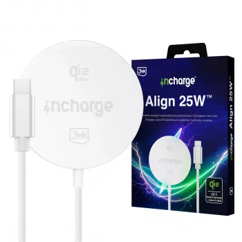 3mk incharge Align Qi2 25W for Android White