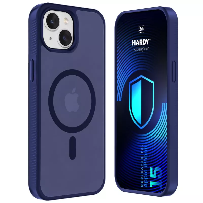 3MK PROTECTION Apple iPhone 15 - 3mk Hardy Hazy MagCase Blau