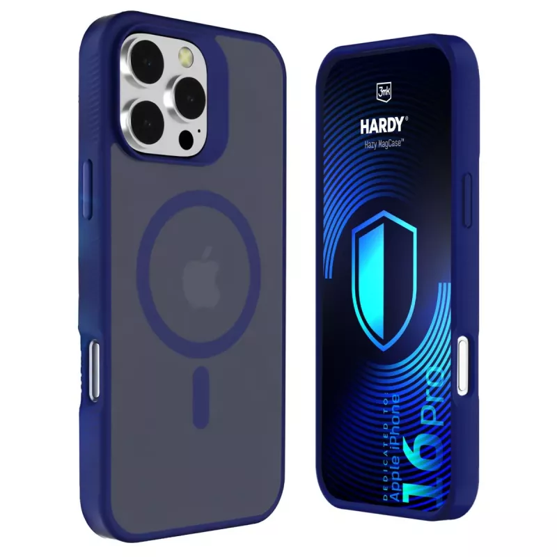 3MK PROTECTION Apple iPhone 16 Pro - 3mk Hardy Hazy MagCase Blau