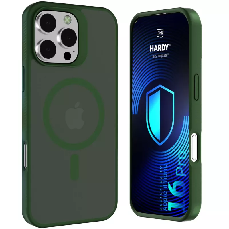 3MK PROTECTION Apple iPhone 16 Pro - 3mk Hardy Hazy MagCase Grün