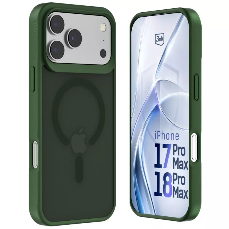 3MK PROTECTION Apple iPhone 17 Pro Max Hardy Hazy MagCase Green