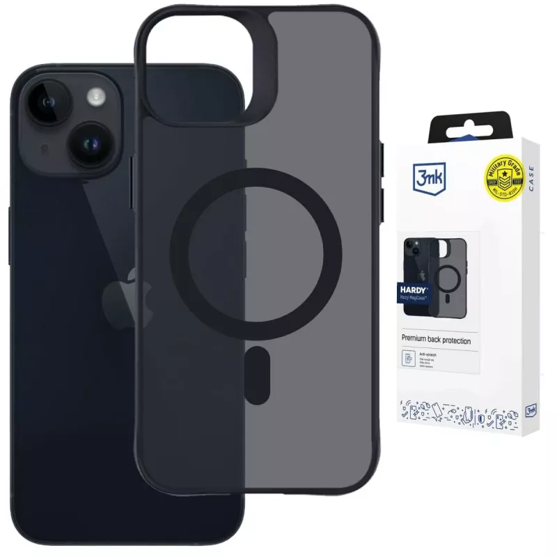 3MK PROTECTION Apple iPhone 13/14 Hardy Hazy MagCase Black