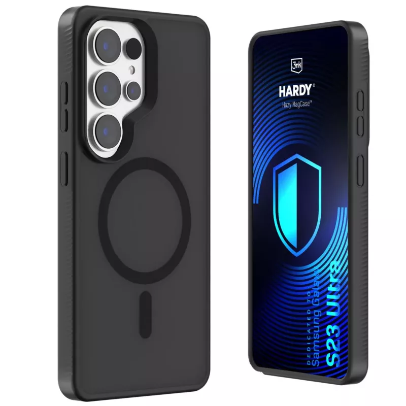 3MK PROTECTION Samsung Galaxy S23 Ultra - 3mk Hardy Hazy MagCase Schwarz