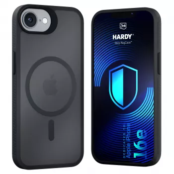 3MK PROTECTION Apple iPhone 16E/ iPhone 17E - 3mk Hardy Hazy MagCase Schwarz