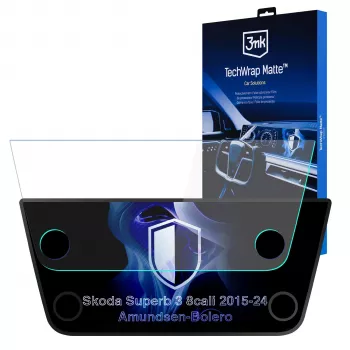 3MK PROTECTION Skoda Superb III 2015-2024 Amundsen-Bolero TechWrap Mattes Center-Display-Schutzfolie