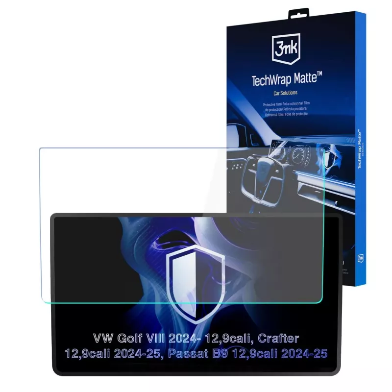 3MK PROTECTION TechWrap Matte Screen Protector für VW Golf VIII 2024- 12,9 inch Center Display