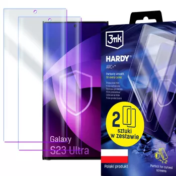 3MK PROTECTION Samsung Galaxy S23 Ultra - 3mk Hardy ARC+ Displayschutzfolie (2er-Pack)