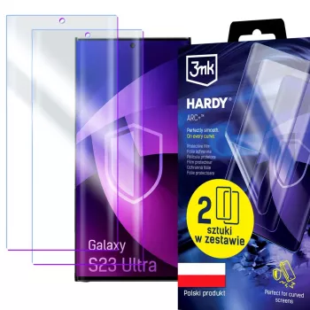 3MK PROTECTION Samsung Galaxy S23 Ultra - 3mk Hardy ARC+ Displayschutzfolie (2er-Pack)