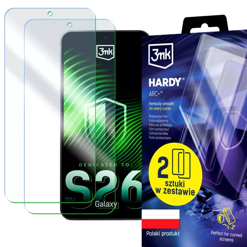 3MK PROTECTION Samsung Galaxy S26 - 3mk Hardy ARC+ Displayschutzfolie (2er-Pack)