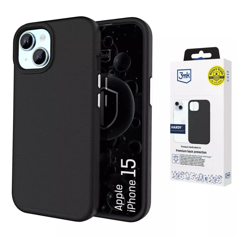 3MK PROTECTION Apple iPhone 15 Hardy Shockproof MagCase Back Cover Transparent