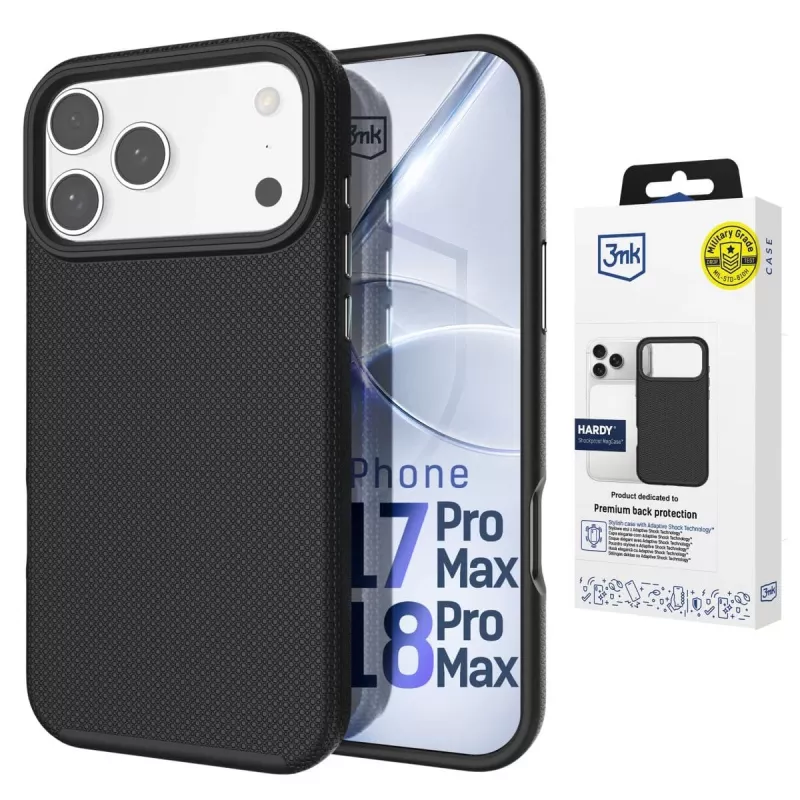 3MK PROTECTION Apple iPhone 17 Pro Max Hardy Shockproof MagCase Back Cover Transparent