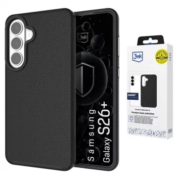 3MK PROTECTION Samsung Galaxy S26+ - 3mk Hardy Shockproof MagCase, Schwarz