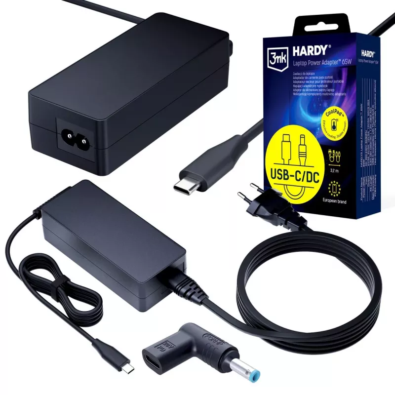 3MK PROTECTION 3mk HARDY Laptop-Netzteil 65W für HP 20V USB-C/DC 4,5 x 3,0