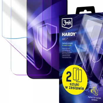 3MK PROTECTION Poco X8 Pro Max Hardy ARC+ Displayschutzfolie (2er-Pack) - Flexible Polyurethan-Folie, selbstheilend, stoßdämpfend