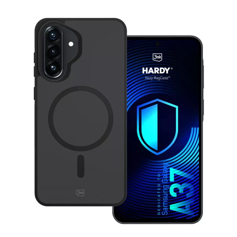 3MK Hardy Hazy MagCase für Samsung Galaxy A37, Schwarz
