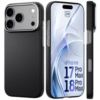 3MK PROTECTION Apple iPhone 17 Pro Max Hardy Aramid MagCase - Schwarz