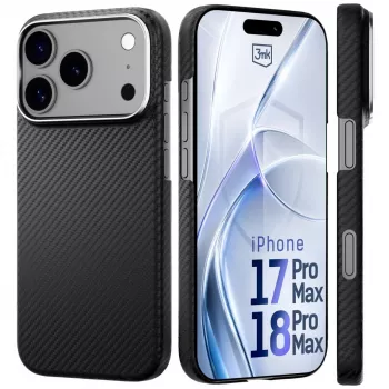 3MK PROTECTION Apple iPhone 17 Pro Max Hardy Aramid MagCase - Schwarz