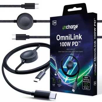 3MK PROTECTION 3mk incharge® OmniLink 100W PD Schwarz 1,5m USB-C auf USB-C Kabel