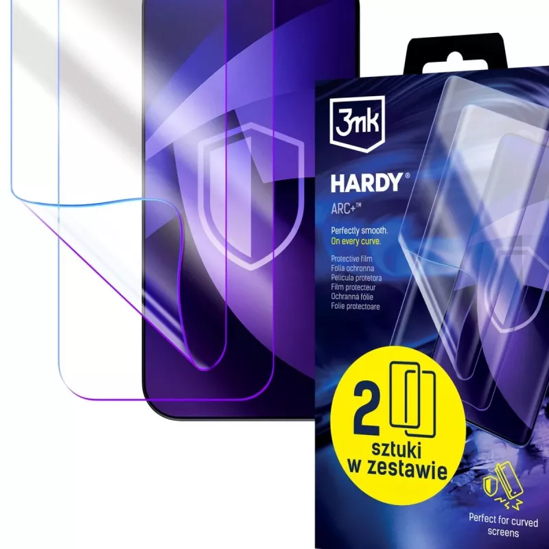 Motorola Edge 70 Fusion - 3mk Hardy ARC+ Displayschutzfolie (2er-Pack)