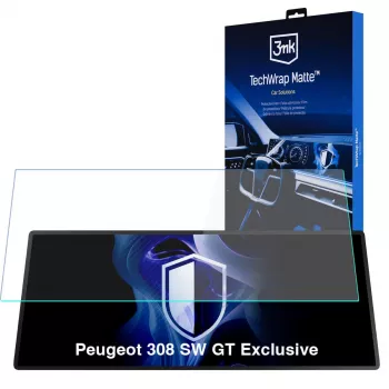 3MK PROTECTION Peugeot 308 SW GT Exclusive - 3mk TechWrap Matter Center Display Screen Protector
