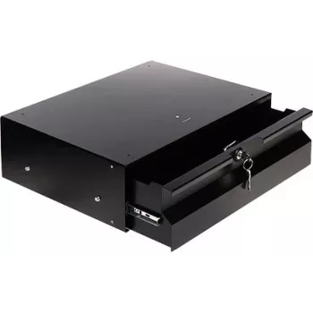 Stalflex RD19-3U-320B 19-Zoll 3U Server-Rack-Schublade, 320 mm Nutztiefe, Schwarz