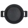 Zwieger Black Stone 6-teiliges Kochtopfset, 3 Töpfe mit Deckeln, geschmiedetes Aluminium, induktionsgeeignet, schwarz
