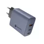 FORCELL F-ENERGY GaN VT-42B Wandladegerät 2x USB-C + USB-A PD QC4.0 4A 65W Grau