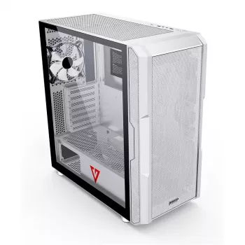Modecom Volcano Amirani Mid-Tower Gehäuse Weiß Tempered Glass