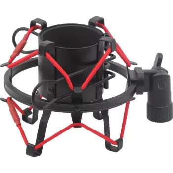 MOZOS SHM2-RED Anti-Vibrations-Spinnenhalterung für Mikrofon 48-54 mm Rot