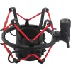 MOZOS SHM2-RED Anti-Vibrations-Spinnenhalterung für Mikrofon 48-54 mm Rot