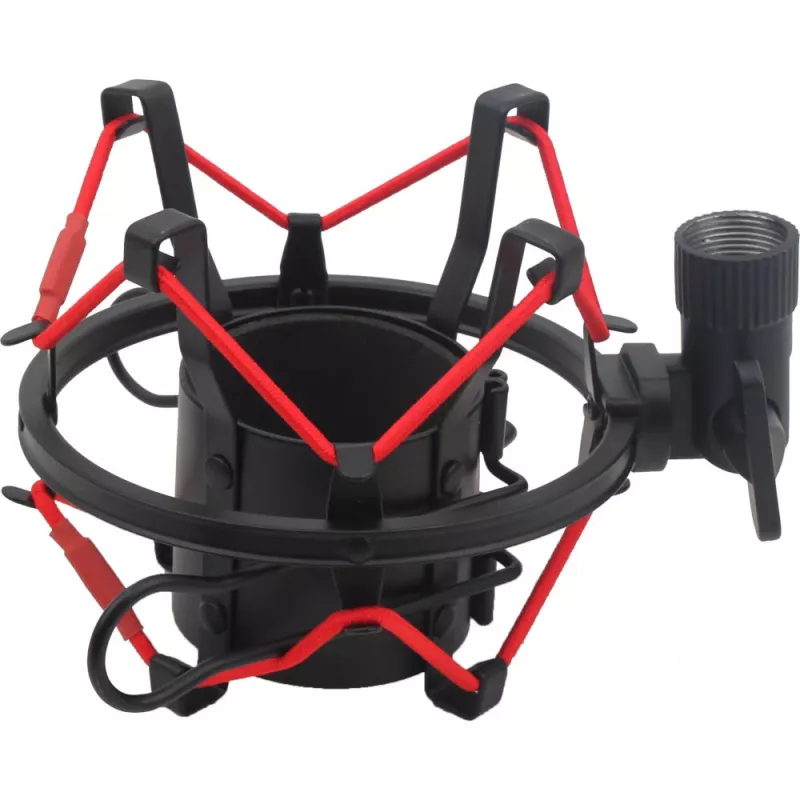 MOZOS SHM2-RED Anti-Vibrations-Spinnenhalterung für Mikrofon 48-54 mm Rot