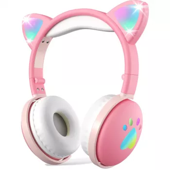 MOZOS KID DOG Kabelloser Kinderkopfhörer Pink